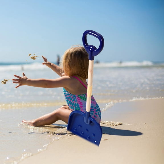 Minkissy Dark Plastic Snow Shovel with Interlocking Rake for Outdoor Snow Removal and Winter Use