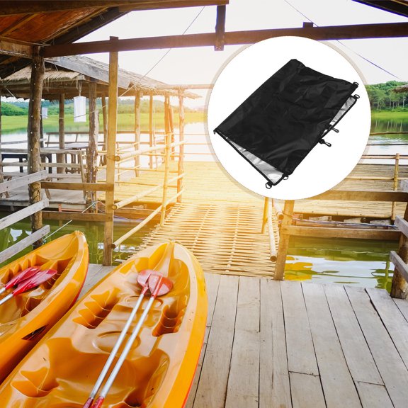 Minkissy Durable Oxford Kayak Cover for Outdoor Storage Easy to Install Protection for Fishing