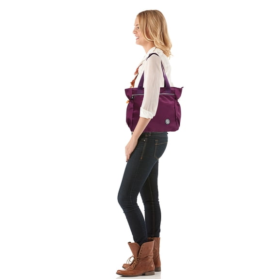 Minkissy Stylish Red Canvas Handbag Encryption Material and Premium Zippers for Everyday Use