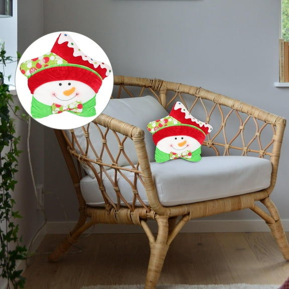 Minkissy Decorative Pillows Cute Star Pillow Non-Woven Cloth Green 1Pack