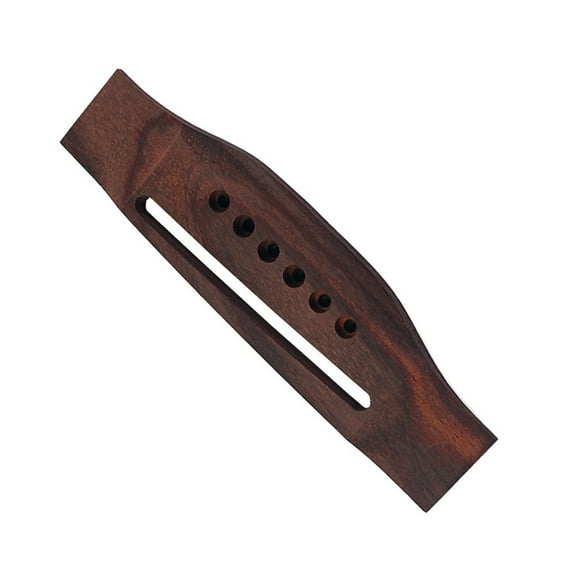 Minkissy Guitar Bridge for Acoustic Guitar Rosewood Performance 1Pack Replacement Part