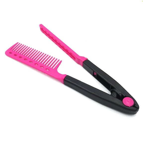 Minkissy Hair Straightener Brush Shape Comb for and -Free Styling