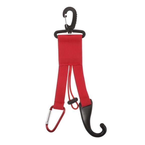 Minkissy Baseball Glove Hook Clip for and Backpack Portable Red Polyester
