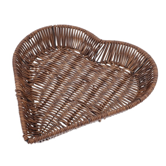 Minkissy Brown Woven Storage Basket with Flat Base for Home Organization, and Stylish 1Pc