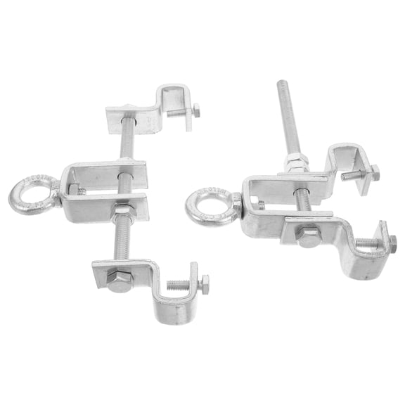 Minkissy HeavyDuty Steel Mount Bracket for Indoor Storage Use Adjustable Ceiling Hanger Silver 2pcs