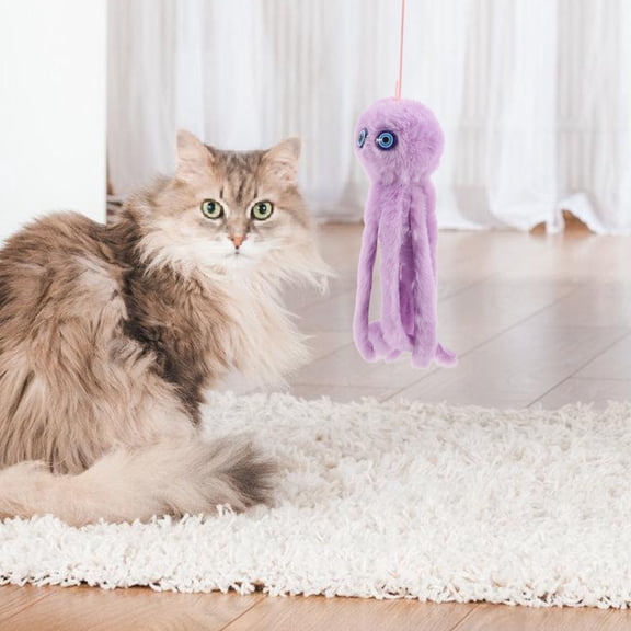 Minkissy Plush Violet Cat Teaser Toy for Cats and Pet Owners - Holiday Edition, 1 Piece