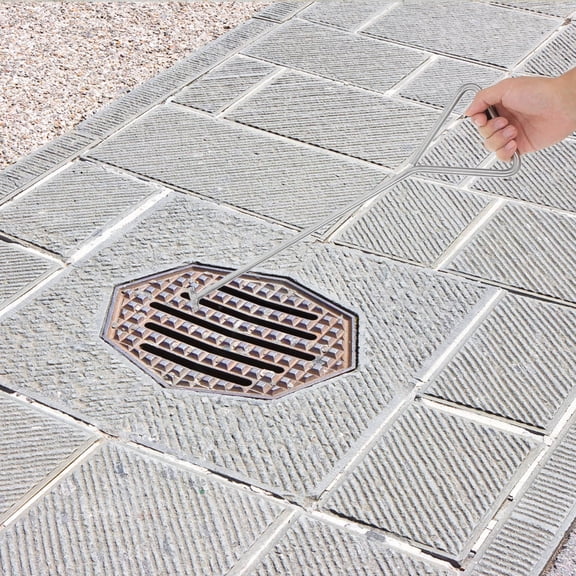 Minkissy Hooks Heavy Duty I Shaped Hook Silver Stability Support Roller Shutter Door 1Pack