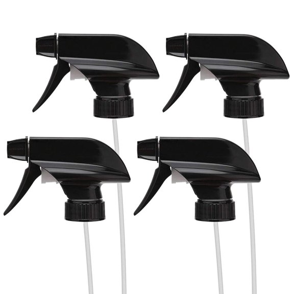 Minkissy Horticultural Watering Sprinklers Sprayer Nozzles for Convenient Plant Watering Made of Durable Plastic in Black  4 Pack