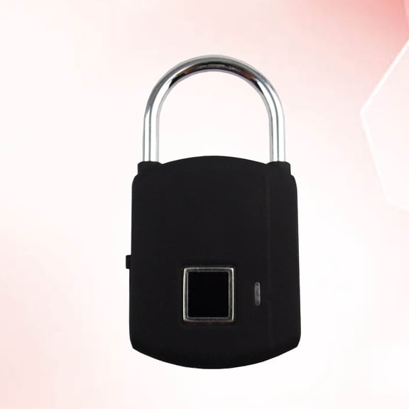 Minkissy Keyless Padlock USB Rechargeable Lock for Backpack and Cabinet Black