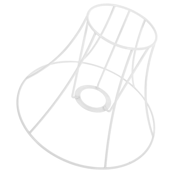 Minkissy Lamp Frame Retro Style White Metal 1Pcs