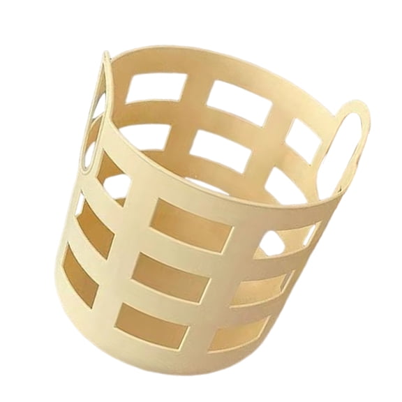 Minkissy Laundry Hamper Basket Minimalist Home Use Bedroom Use 1Set Yellow Plastic