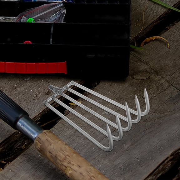 Minkissy Stainless Steel Aquatic Weed Rake for Lawn Care and Outdoor Use, 1 Pack, Garden Tool for Pond and Water Weed Removal