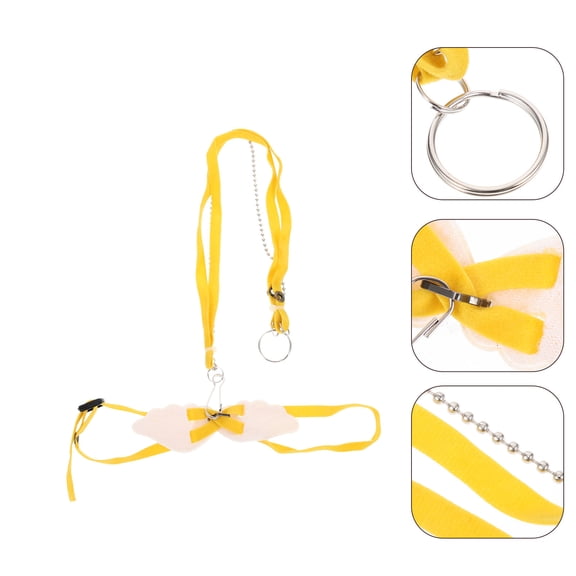 Minkissy Lizard Traction Rope for Outdoor Use Yellow Polyester 1 Set