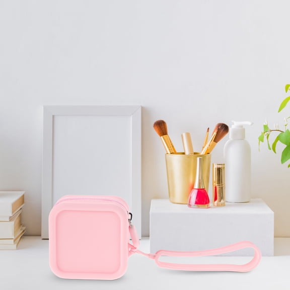 Minkissy Makeup Brush Travel Case Portable and Lightweight Pink 1Pack for Women Various Occasions