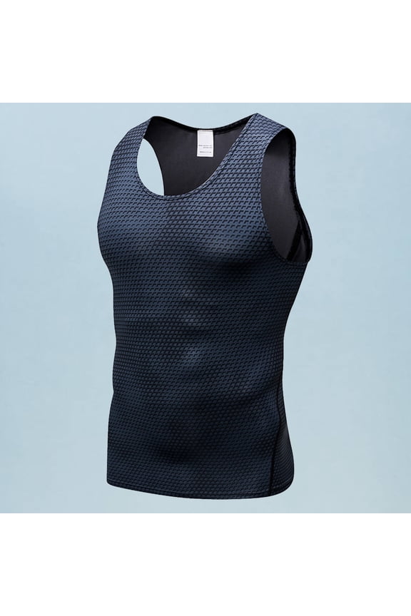 Mens Muscle Tank 3D Print Fitness Vest Soft Breathable Quick-Dry Workout Shirt