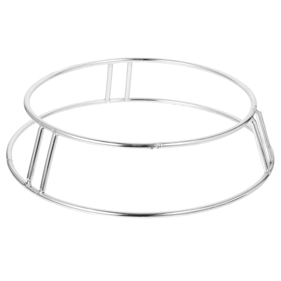 Minkissy Metal Pan Rack Storage Stable Support Silver Kitchenware 1Pack