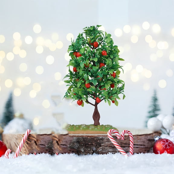 Minkissy Multi Color Artificial Apple Tree Model with Realistic Design for DIY Projects and Scenery