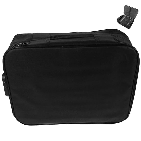 Minkissy Multi-Layer File Box with Lock for Secure Office Document Storage and , 1 Set