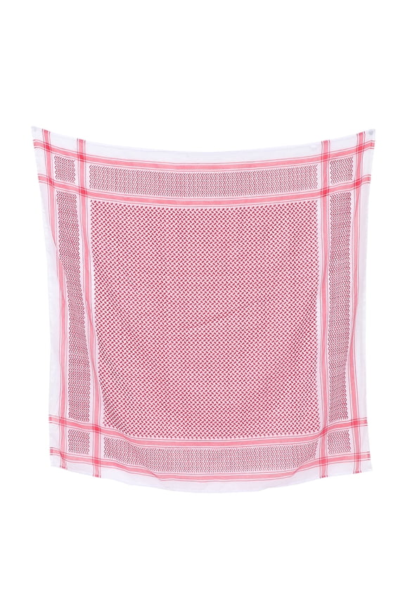 Red Arab Wrap Traditional Middle Eastern Style Headscarf 1 Set for Women and Men