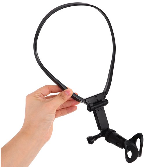 Minkissy Adjustable Universal Neck Microphone Holder for Hands-Free Use Compatible with Most Microphones and