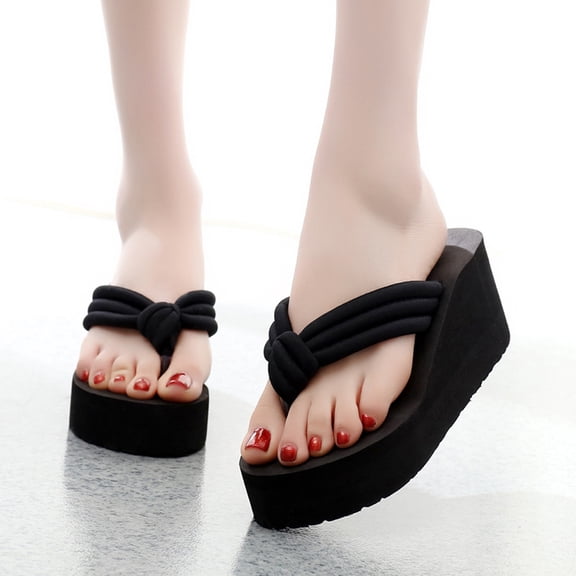 Minkissy Slope Slippers Non-Slip Black for Leg Elongation and Party Outfits
