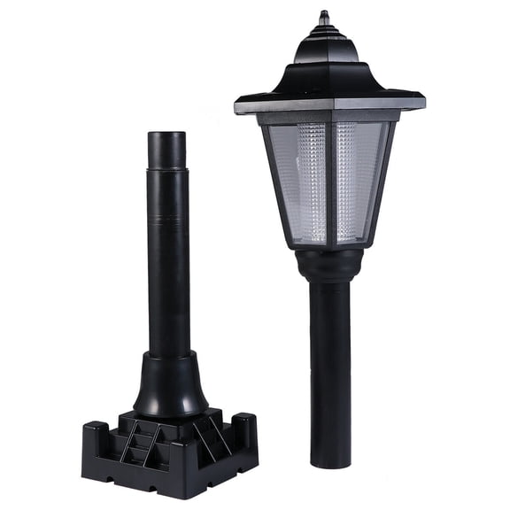 Minkissy Outdoor Decorative Lights Solar Energy Light Black Hexagonal Energy Conversion Garden Design 1 Set