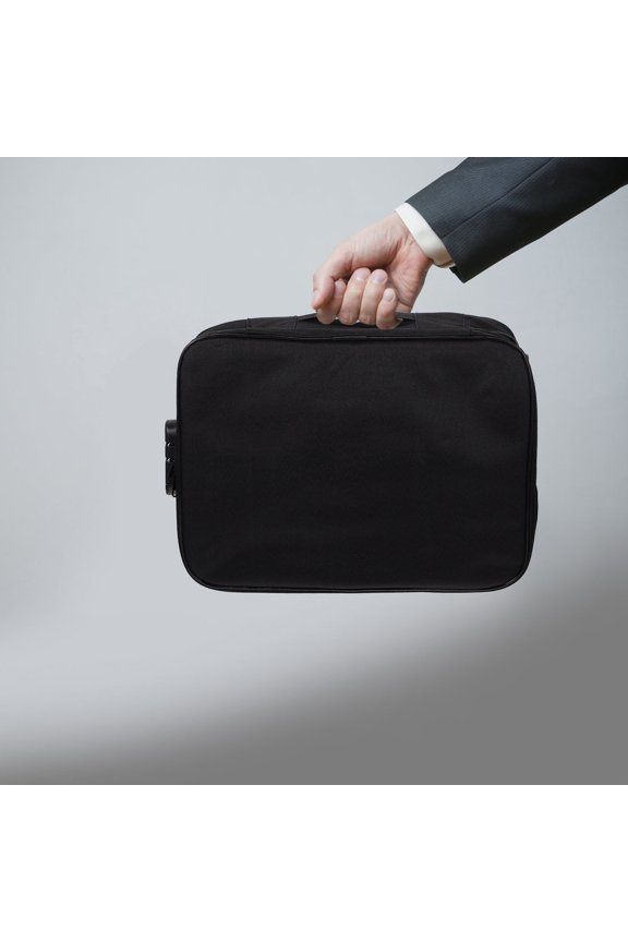 Oxford Cloth ID Storage Box with Password Lock, Organizer for Secure Document and Card Storage, 1 Set