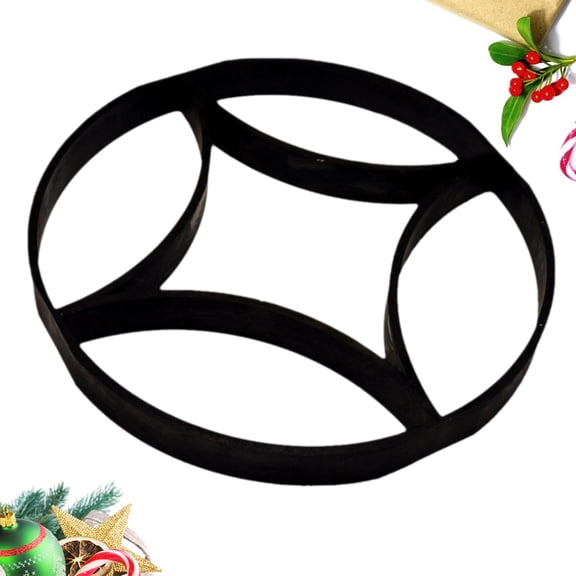 Minkissy Paver Mold PP Black 1Pack for Pattern Creation on Garden Floor and Yard Paths