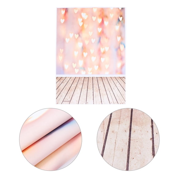 Minkissy Photography Background Love Photo Booth Backdrop Khaki Vinyl 1Pack