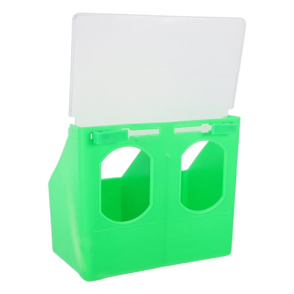 Minkissy Green Bird Station Feeder, Easy to Clean PP Material, 1 Piece Bird Feeder for Outdoor Garden