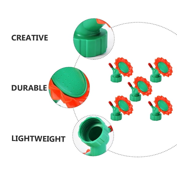 Minkissy Flower Shape PP Watering Sprinkler 5Pcs 2.63x2.63x2.63Inch