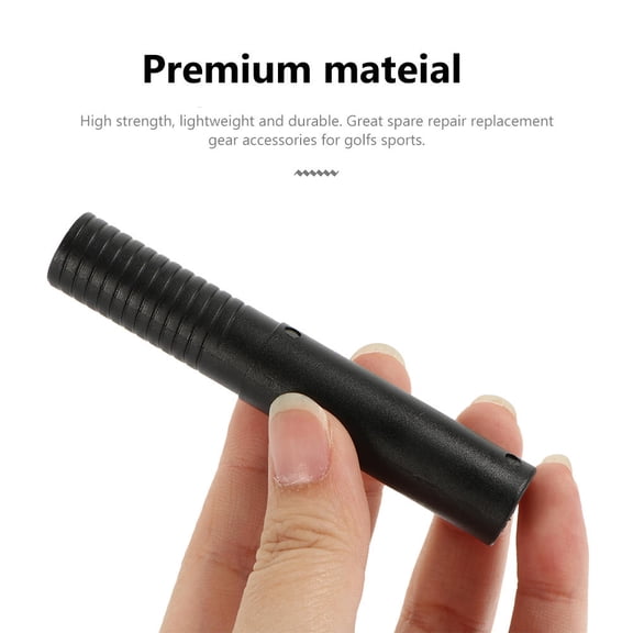 Minkissy Portable Golf Iron Extender with Push on Telescopic Design Black Adjustable Fit
