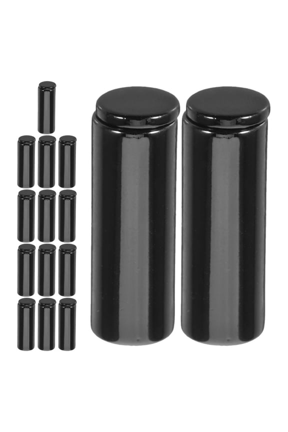 15Pcs Black Drawstring End Caps for Hoodies Hats Prevent Slipping Replacement Accessories