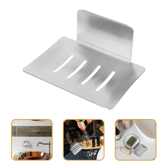 Minkissy Wall-Mounted Shower Soap Rack in - Bathroom Storage Organizer for Shower Essentials, 1 Set