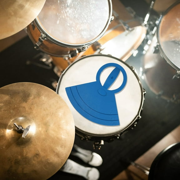Minkissy Silent Blue Rubber Drum Practice Pad for Drum Set Noise Dampening Noise Reduction and Vibration Control
