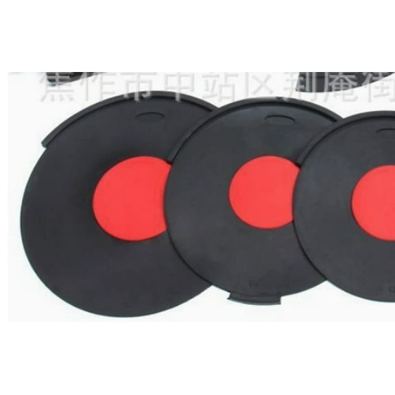 Minkissy Silent Drum Practice Pad Rubber Black Soundproofing for Studio Use 1Pack