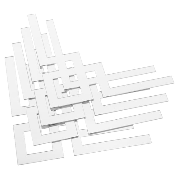 Minkissy 4-Piece Acrylic Mirror Wall Corner Decals for Home Decor, Perfect for Living Room, Bedroom, Office, and More