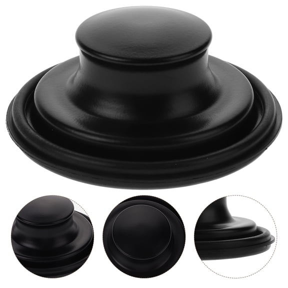 Minkissy Sink Stopper Kitchen Waterproof Stainless Steel Black 1Pack 3.4X3.4X1.6In Heat Resistant For Bathtub
