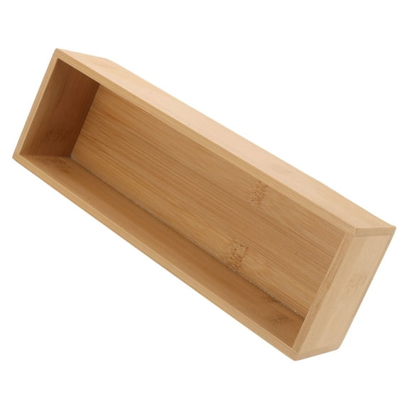 Minkissy sleek wooden bamboo container home use office travel storage 1Pcs