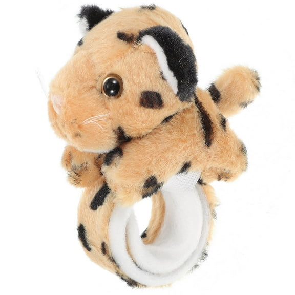 Minkissy Faux Leopard Snap Bracelet for Kids, Animal Design Party Favor Bracelet, 1 Piece