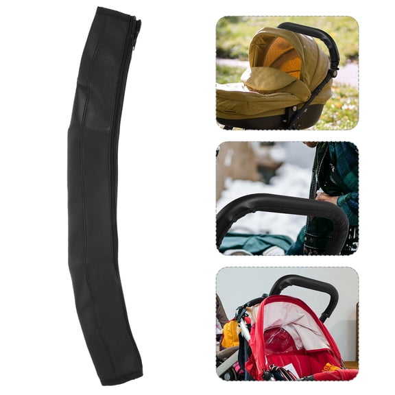 Minkissy 1Pack Stroller Handlebar Cover with Zipper for Easy Installation and Comfortable Grip