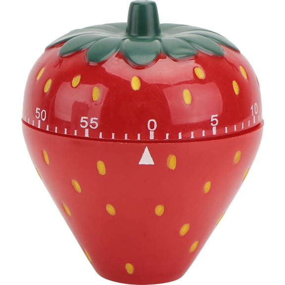 Minkissy Red Metal Kitchen Timer for Cooking and Time Management, 1 Piece, Easy to Use and
