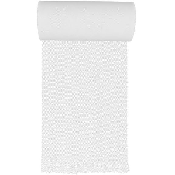 Minkissy Tulle Rolls Tulle Fabric for Women White Dacron Wrapping 1Pack