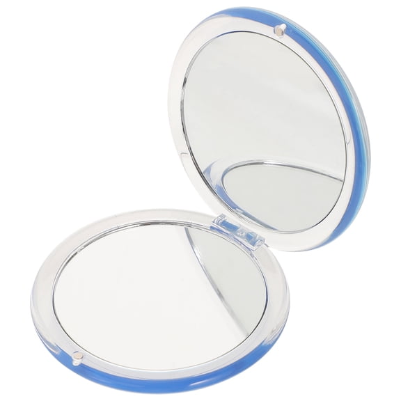 Minkissy Vintage Compact Makeup Mirror Foldable 7x Magnification Resin and Glass Portable Mirror