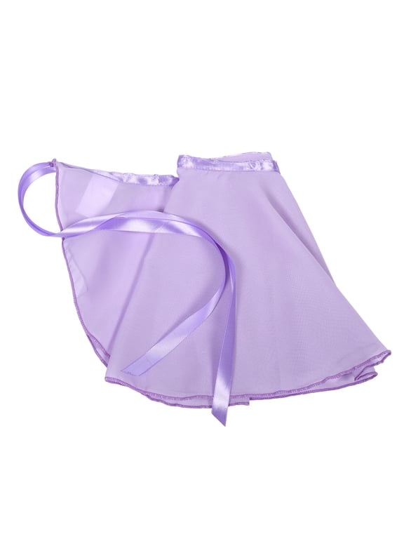 Violet Chiffon Ballet Skirt, Fade Resistant Color, Wrap Around Nylon for Dance Competition