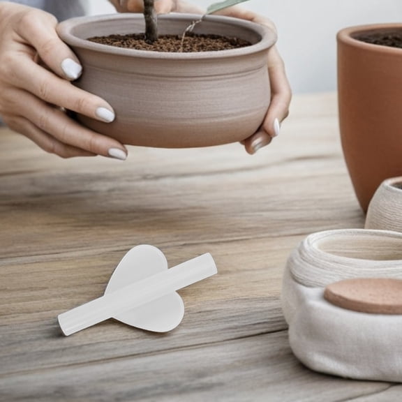 Minkissy Stainless Shape Wall Hanging Floral Vase Decorative Display for Office Home Decor 1 Set