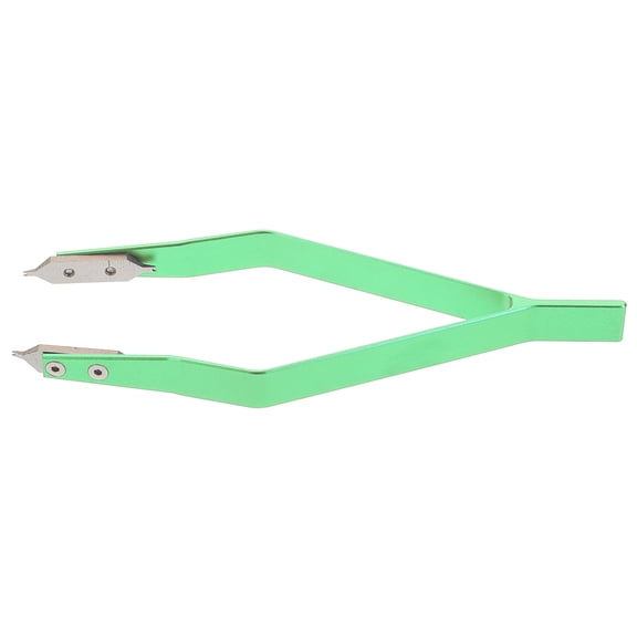Minkissy Green Aluminum Alloy Watchmaker Tweezers 1-Pack Precision Spring Bar Removal Repair Tool for Watches