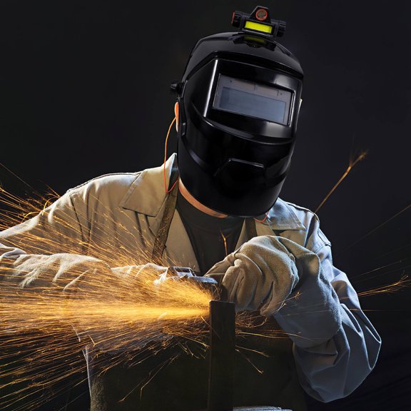 Minkissy Welding Mask Filter Welding Protective Mask Black PP for Professional Welders 1 Set