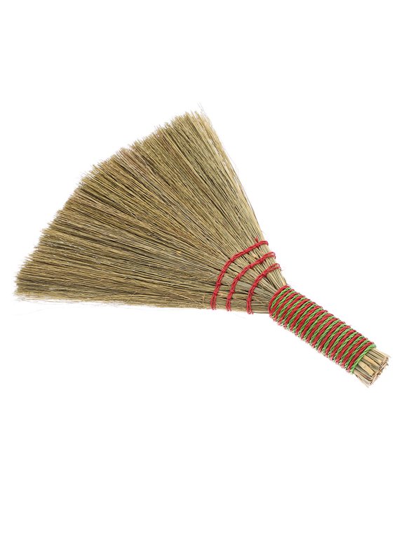 Portable Whisk Broom for Car, Office, and Home Use - Multi-Purpose Miscanthus Cleaning Brush, 1 Piece