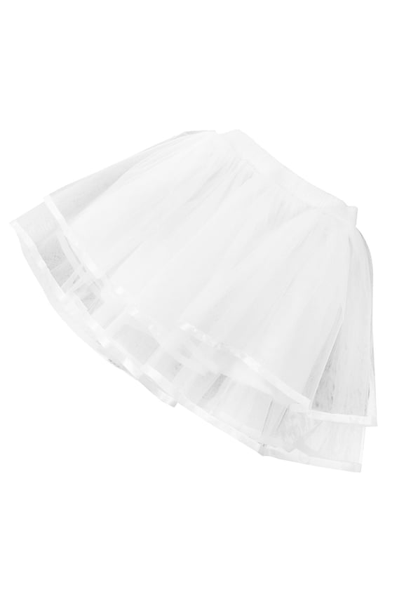 White Gauze Under Skirt Soft Tulle Petticoat for Comfortable Party and Wedding Underskirt Size Small